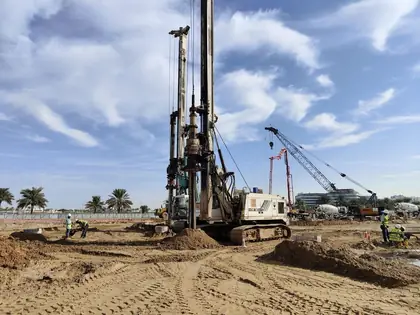 Shoring & Piling Foundation for Al Muroor Compound project in Al Muroor, Abu Dhabi — 180 LM Secant Piles & 1,000 Bored Piles