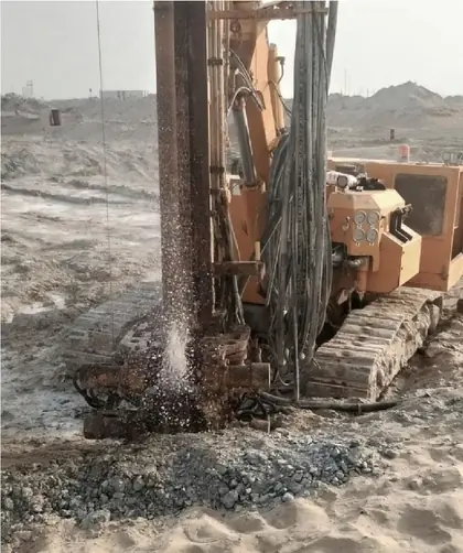 Soil Improvement & Cavity Filling for Baalghaiylam Development project in Al Bahyah, Abu Dhabi — 92,000 LM of Drilling & Grouting